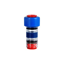 Blue plastic transparent micro duct gas water tight block connector